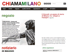 Tablet Screenshot of chiamamilano.it